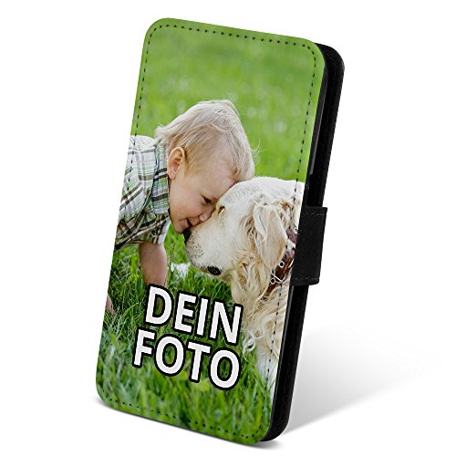 PhotoFancy ® – Samsung Galaxy S7 Handyhülle mit eigenem Foto Bedrucken – Smartphone Case als personalisierte Schutzhülle mit bedruckten Seiten (Flipcase) von PhotoFancy