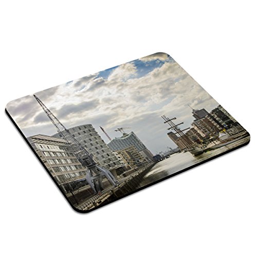 PhotoFancy - Mousepad Hamburg - Städte-Mauspad mit Motiv HafenCity von PhotoFancy