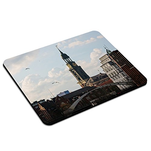 PhotoFancy - Mousepad Hamburg - Städte-Mauspad mit Motiv Michel - St. Michaelis von PhotoFancy