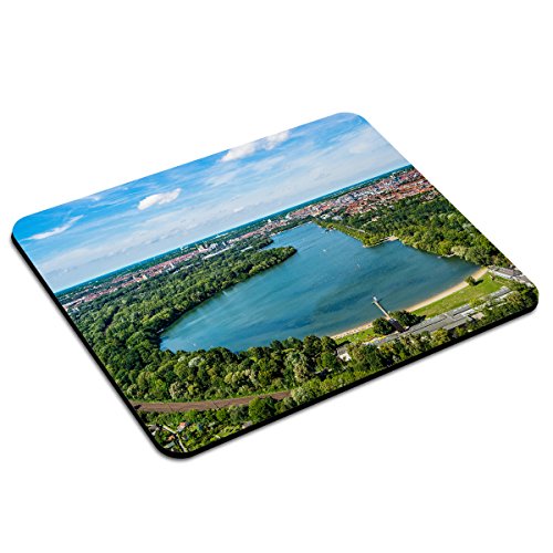 PhotoFancy - Mousepad Hannover - Städte-Mauspad mit Motiv Maschsee aus der Luft von PhotoFancy