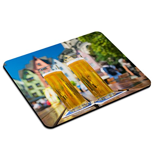 PhotoFancy - Mousepad Köln - Städte-Mauspad mit Motiv Kölsch im Biergarten am Fischmarkt von PhotoFancy