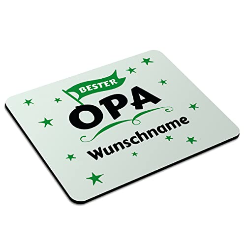 PhotoFancy Mousepad mit Namen personalisiert - Mauspad mit eigenem Text oder Namen gestalten (24 x 19, Bester Opa) von PhotoFancy