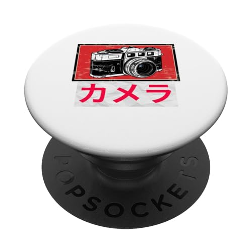 Vintage Japanische analoge Spiegelreflexkamera Retro Fotografen Film PopSockets Klebender PopGrip Vintage Japanische analoge Spiegelreflexkamera Retro Fotografen Film PopSockets Klebender PopGrip von Photographer DSLR Camera Lens