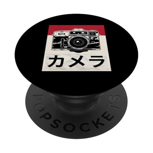 Vintage Japanische analoge Spiegelreflexkamera Retro Fotografen Film PopSockets Klebender PopGrip von Photographer DSLR Camera Lens