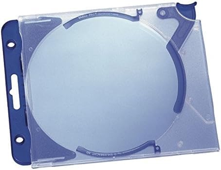 Photolux Durable CD-Hardbox Quickflip Complete für 1 CD, PP, 155x126x27mm, transparent/blau, 1 Stück von Photolux