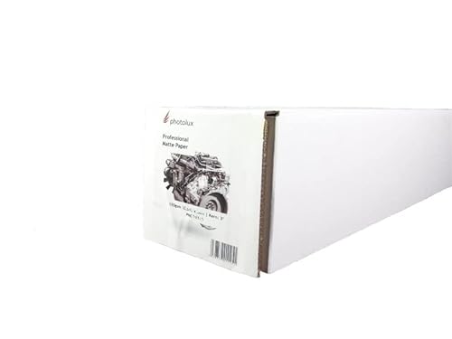 Photolux Professional Matte Paper 120 gsm Fotopapier in Premiumqualität 24 Zoll (Rolle: 0,610x35m) von Photolux