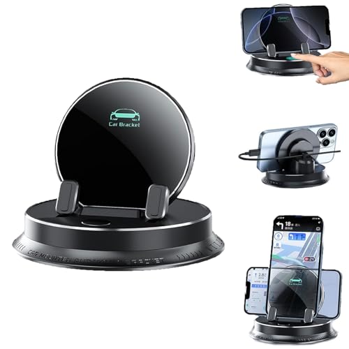 Phqenzap Deloyye Handy Halterung, 360-Grad-Drehbare Handyhalterung Fürs Armaturenbrett Im Auto, Multifunktionaler Handyhalter Armaturenbrett, Strong Adsorption, Waterproof and Sun-Proof (1Pcs) von Phqenzap