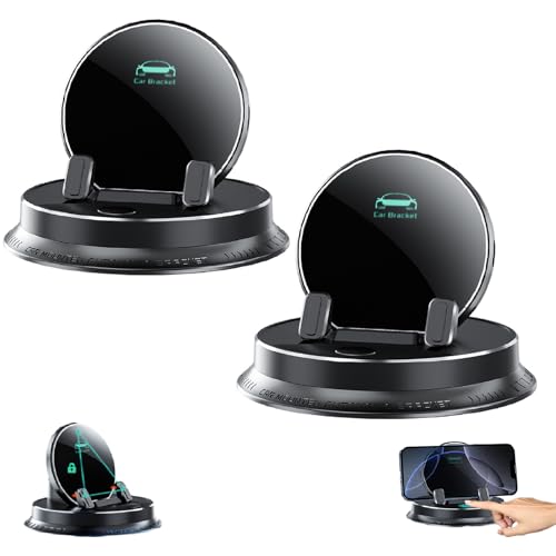 Phqenzap Deloyye Handyhalterung, Deloyye Handyhalter, Multifunktionaler 360-Grad-Drehbare Handyhalterung Fürs Armaturenbrett Im Auto (2 Stück) von Phqenzap