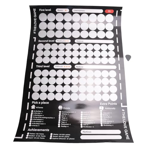1 Stück das Rubbelposter, Spiel, Hochzeitsgeschenke, Romantisches Spiel, Verabredungen, Schwarzes Papier für Paare, Valentinstagsgeschenke, Wandposter, Geschenk für Sie und 1 Stück das Rubbelposter, Spiel, Hochzeitsgeschenke, Romantisches Spiel, Verabredungen, Schwarzes Papier für Paare, Valentinstagsgeschenke, Wandposter, Geschenk für Sie und von Phyachelo