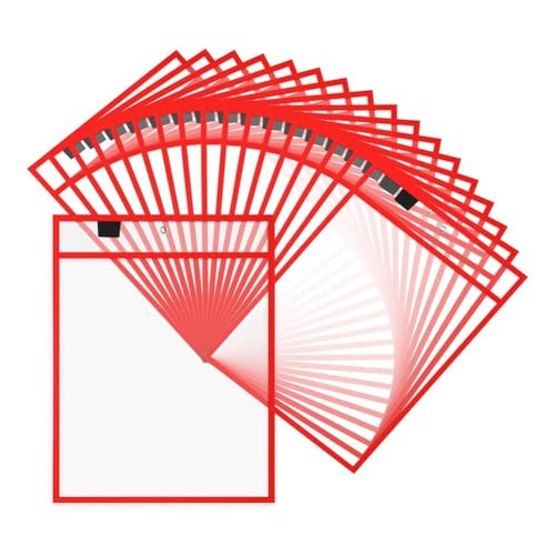 25-Teilige Aktenordner, 9 X 12, Arbeitsnotizenhalter, Trocken Abwischbare für Lehrer, Arbeit, Klassenzimmer, Organisationszubehör, Einfache Installation, Einfache Verwendung von Phyachelo