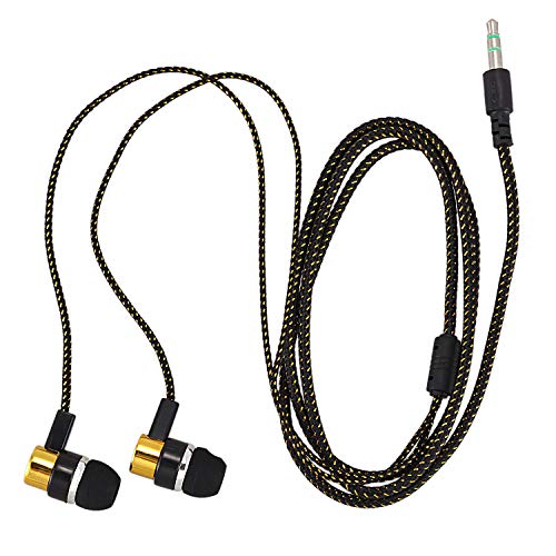 Phyachelo 1.1M Reflektierende Fasergewebe-Linie Geräuschisolierende Stereo-In-Ear-Ohrhörer Kopfhörer Mit 3,5-Mm-Klinkenbuchse Standard Golden Phyachelo 1.1M Reflektierende Fasergewebe-Linie Geräuschisolierende Stereo-In-Ear-Ohrhörer Kopfhörer Mit 3,5-Mm-Klinkenbuchse Standard Golden von Phyachelo