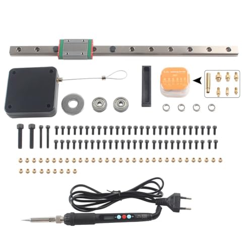 Phyachelo Stealth Kit Heat Set Insert Tool Lötkolben Heat Insert Nut Embedded Kit M2-M8 für 3D-Drucker EU-Stecker von Phyachelo