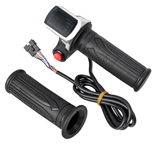 Universal-Elektrofahrrad-Gashebel-Roller-Gasgriff mit LCD-Display-Griffgas für 36-V-Drehgas-Roller-E-Bike-Teile Universal-Elektrofahrrad-Gashebel-Roller-Gasgriff mit LCD-Display-Griffgas für 36-V-Drehgas-Roller-E-Bike-Teile von Phyachelo