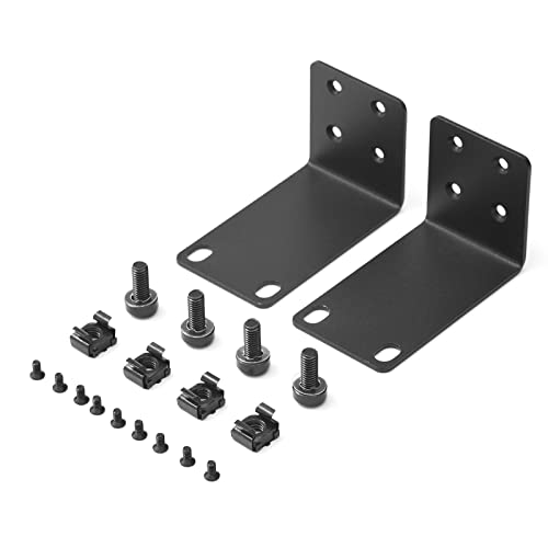 PhyinLan Universal Rack Mount Kit 1U Rack-Ohren für Switches der NETGEAR-Serie (JGS/MS/RPS/SRX/XS/XSM/FS-Serie) von PhyinLan
