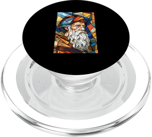 Pythagoras Buntglas PopSockets PopGrip für MagSafe Pythagoras Buntglas PopSockets PopGrip für MagSafe von Phytagoras Art Style Designs For Math Teacher