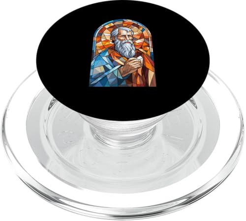 Pythagoras Buntglas PopSockets PopGrip für MagSafe Pythagoras Buntglas PopSockets PopGrip für MagSafe von Phytagoras Art Style Designs For Math Teacher