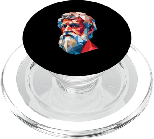 Pythagoras Kubismus PopSockets PopGrip für MagSafe Pythagoras Kubismus PopSockets PopGrip für MagSafe von Phytagoras Art Style Designs For Math Teacher