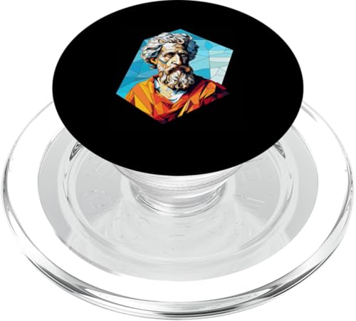 Pythagoras Pop-Art PopSockets PopGrip für MagSafe Pythagoras Pop-Art PopSockets PopGrip für MagSafe von Phytagoras Art Style Designs For Math Teacher