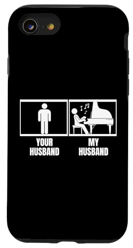 Dein Mann Mein Mann Klavierfrau Lustiger Pianist Hülle für iPhone SE (2020) / 7 / 8 von Pianist Gifts For Men And Piano Player