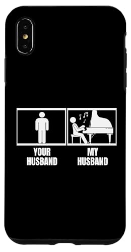 Dein Mann Mein Mann Klavierfrau Lustiger Pianist Hülle für iPhone XS Max von Pianist Gifts For Men And Piano Player