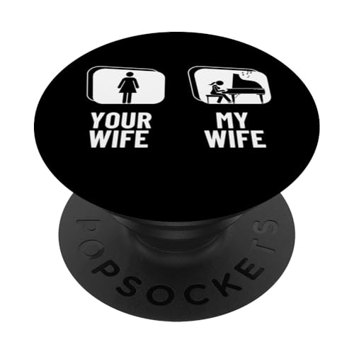 Deine Frau, meine Frau, Klavier, Ehemann, stolze, lustige Pianistin PopSockets Klebender PopGrip Deine Frau, meine Frau, Klavier, Ehemann, stolze, lustige Pianistin PopSockets Klebender PopGrip von Pianist Gifts For Men And Piano Player