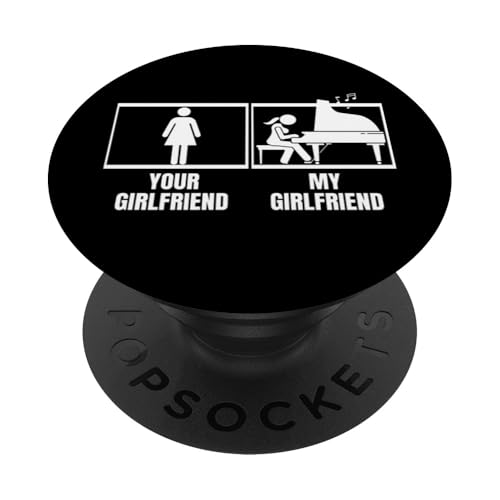 Deine Freundin Meine Freundin Klavier Lustige Pianistin PopSockets Klebender PopGrip Deine Freundin Meine Freundin Klavier Lustige Pianistin PopSockets Klebender PopGrip von Pianist Gifts For Men And Piano Player