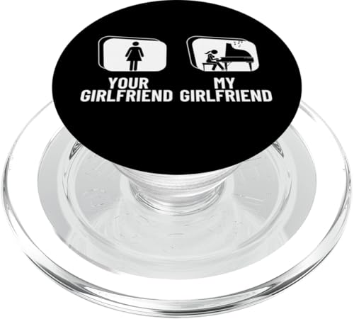 Deine Freundin Meine Freundin Klavier Lustige Pianistin PopSockets PopGrip für MagSafe Deine Freundin Meine Freundin Klavier Lustige Pianistin PopSockets PopGrip für MagSafe von Pianist Gifts For Men And Piano Player