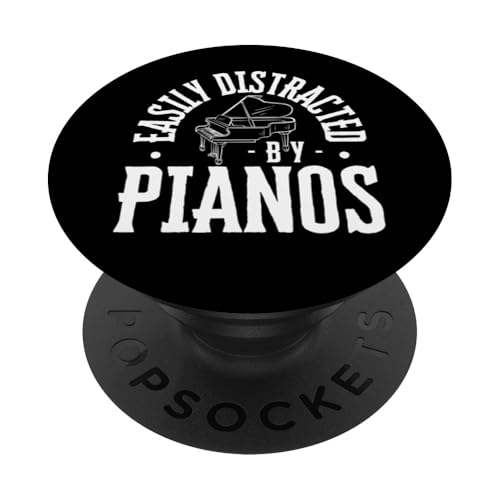 Leicht abgelenkt von Klavieren lustiger Pianist PopSockets Klebender PopGrip Leicht abgelenkt von Klavieren lustiger Pianist PopSockets Klebender PopGrip von Pianist Gifts For Men And Piano Player