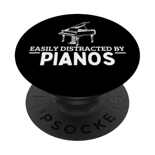 Leicht abgelenkt von Klavieren lustiger Pianist PopSockets Klebender PopGrip Leicht abgelenkt von Klavieren lustiger Pianist PopSockets Klebender PopGrip von Pianist Gifts For Men And Piano Player