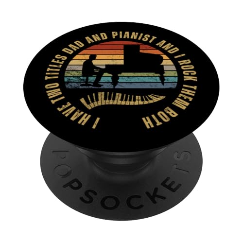 Pianist And Dad Proud Funny Men-Klavier PopSockets Klebender PopGrip Pianist And Dad Proud Funny Men-Klavier PopSockets Klebender PopGrip von Pianist Gifts For Men And Piano Player