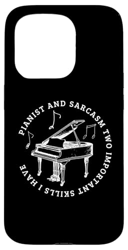Pianist und Sarkasmus Lustiges Klavier Hülle für iPhone 15 Pro von Pianist Gifts For Men And Piano Player