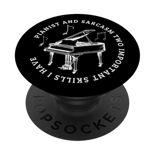 Pianist und Sarkasmus Lustiges Klavier PopSockets Klebender PopGrip Pianist und Sarkasmus Lustiges Klavier PopSockets Klebender PopGrip von Pianist Gifts For Men And Piano Player