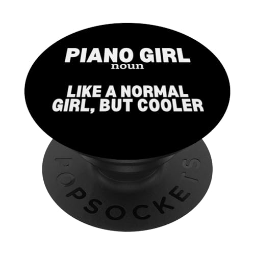 Piano Girl Definition Lustige Pianistin PopSockets Klebender PopGrip von Pianist Gifts For Men And Piano Player