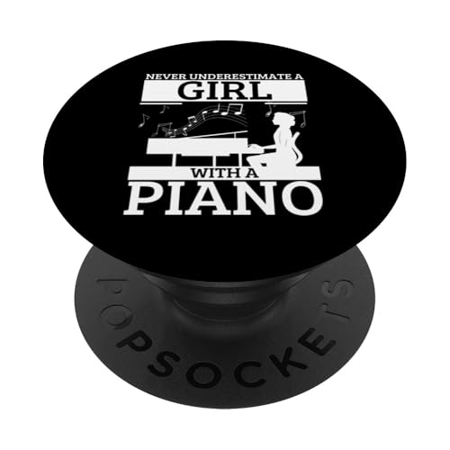 Unterschätze niemals ein Mädchen mit einem Klavier Lustige Pianistin PopSockets Klebender PopGrip Unterschätze niemals ein Mädchen mit einem Klavier Lustige Pianistin PopSockets Klebender PopGrip von Pianist Gifts For Men And Piano Player