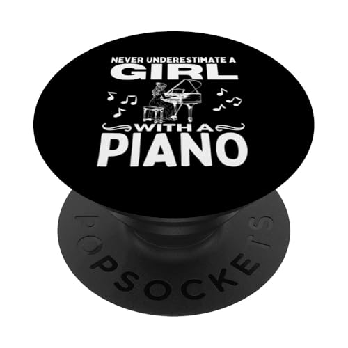 Unterschätze niemals ein Mädchen mit einem Klavier Lustige Pianistin PopSockets Klebender PopGrip Unterschätze niemals ein Mädchen mit einem Klavier Lustige Pianistin PopSockets Klebender PopGrip von Pianist Gifts For Men And Piano Player