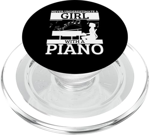 Unterschätze niemals ein Mädchen mit einem Klavier Lustige Pianistin PopSockets PopGrip für MagSafe Unterschätze niemals ein Mädchen mit einem Klavier Lustige Pianistin PopSockets PopGrip für MagSafe von Pianist Gifts For Men And Piano Player