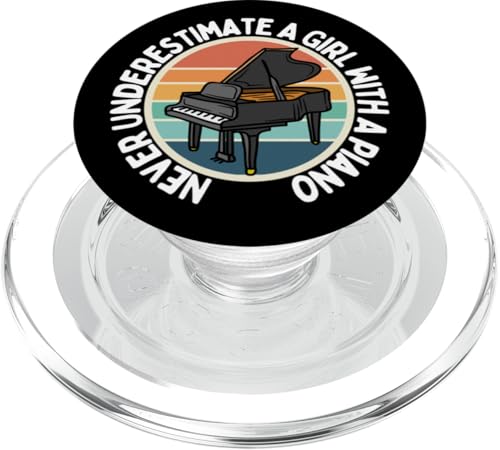Unterschätze niemals ein Mädchen mit einem Klavier Lustige Pianistin PopSockets PopGrip für MagSafe Unterschätze niemals ein Mädchen mit einem Klavier Lustige Pianistin PopSockets PopGrip für MagSafe von Pianist Gifts For Men And Piano Player