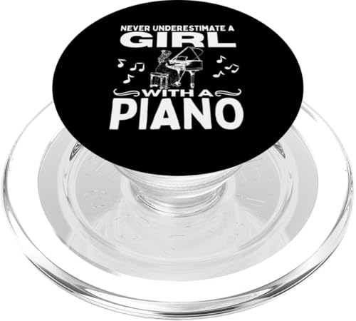 Unterschätze niemals ein Mädchen mit einem Klavier Lustige Pianistin PopSockets PopGrip für MagSafe Unterschätze niemals ein Mädchen mit einem Klavier Lustige Pianistin PopSockets PopGrip für MagSafe von Pianist Gifts For Men And Piano Player