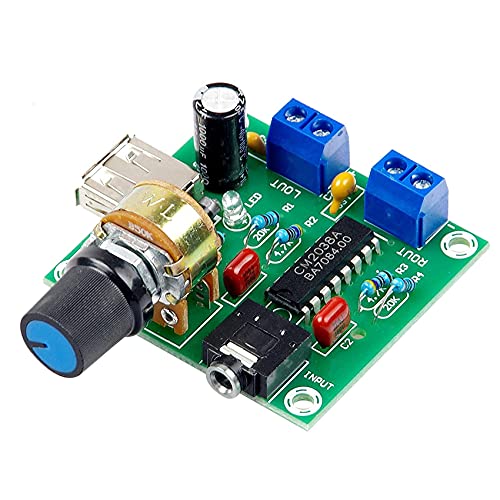 Piarktoy Mini Verstärker Board 5W+5W HiFi Zweikanal PM CM2038 5V USB Versorgung Audio Verstärker von Piarktoy