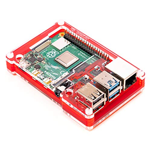 Pibow Coupé 4 (nur für Raspberry Pi 4) - Red von Pibow