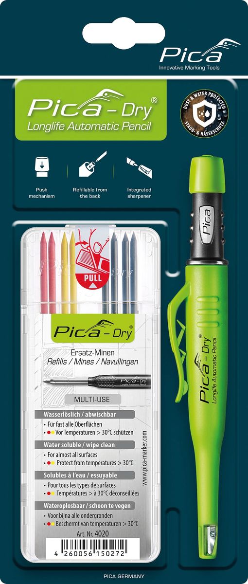 PICA Dry Tieflochmarker Bundle 30402, Basis-Set von Pica