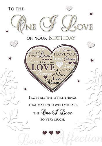 Geburtstagskarte One I Love – 25,4 x 17,8 cm – Piccadilly Greetings von Piccadilly Greetings Group Ltd