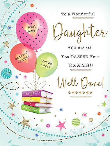 Occasion Card Congratulations Exam Daughter – 20,3 x 15,2 cm – Piccadilly Greetings von Piccadilly Greetings Group Ltd