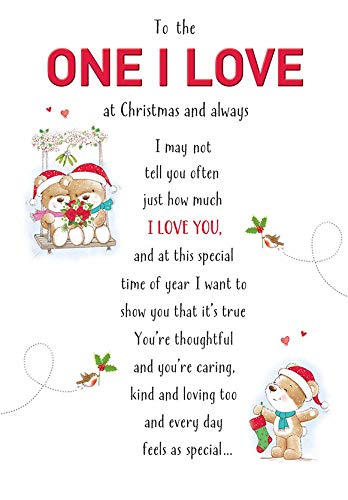 Cute Weihnachtskarte One I Love – 22,9 x 15,2 cm – Piccadilly Greetings von Piccadilly Greetings