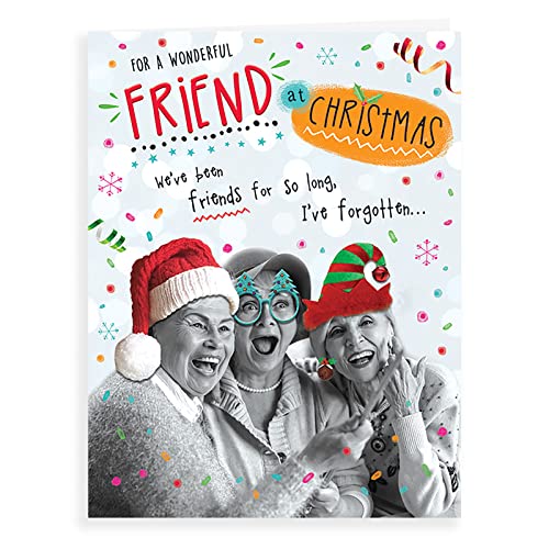 Foto-Weihnachtskarte "Friend", 20,3 x 15,2 cm, Piccadilly Greetings von Piccadilly Greetings