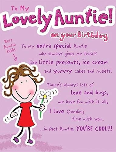 Humorvolle Geburtstagskarte für Tante – 20,3 x 15,2 cm – Piccadilly Greetings von Piccadilly Greetings