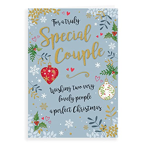 Modern Christmas Card Special Couple - 9 x 6 inches - Piccadilly Greetings,A41337,green von Piccadilly Greetings