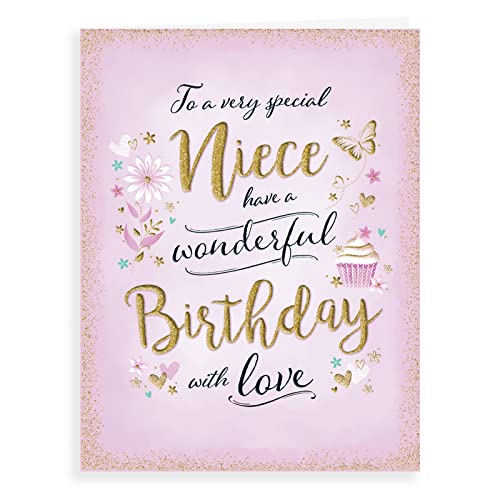 Moderne Geburtstagskarte, Nichte, 20,3 x 15,2 cm, Piccadilly Greetings von Piccadilly Greetings