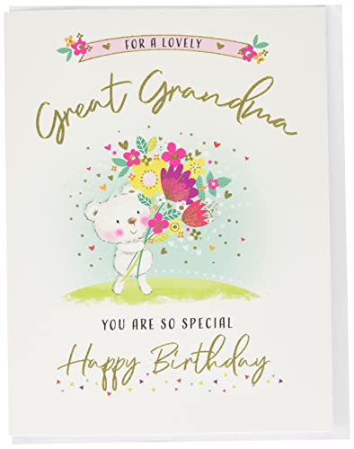 Moderne Geburtstagskarte "Great Grandma" – Piccadilly Greetings, Grün, 20,3 x 15,2 cm von Piccadilly Greetings