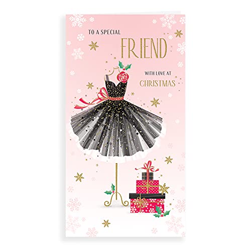 Moderne Weihnachtskarte für Freunde, 22,9 x 12,7 cm, Piccadilly Greetings von Piccadilly Greetings